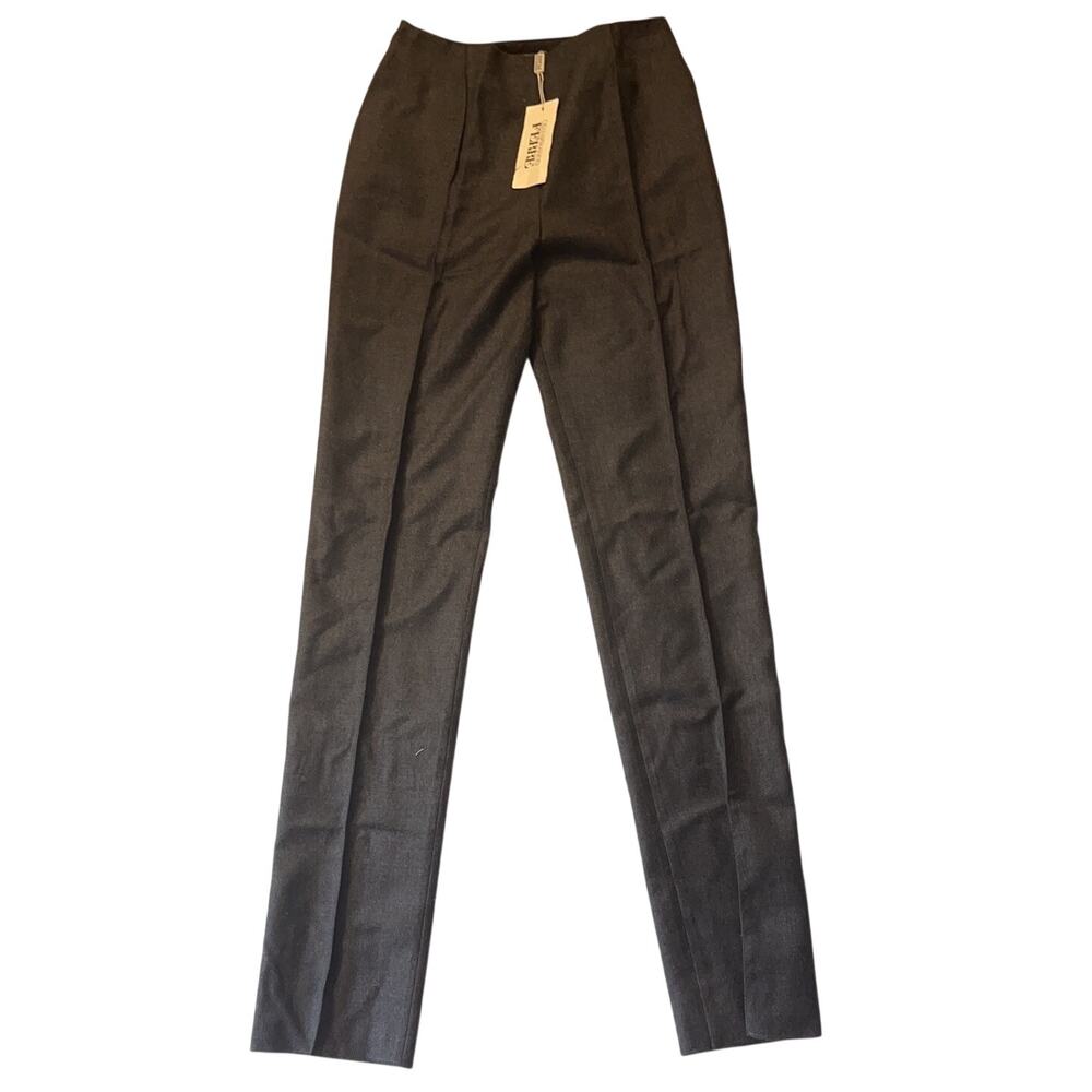 VTG Gianfranco Ferre Women Wool Pants Slim Leg Pants Gray *NWT Italy Size 40